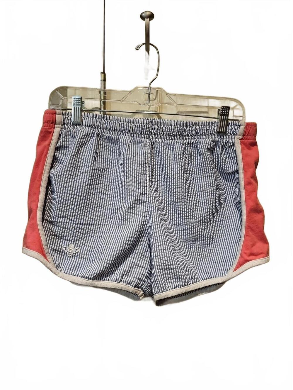 Lily Grace Pink Knit and Lt Blue/White Seersucker Lounge Shorts L MSRP $30